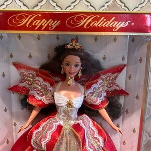 Happy Holidays Barbie 1997 Brunette NRFB NEW